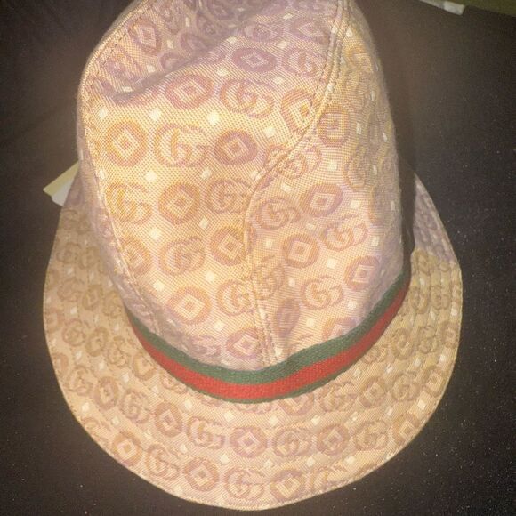 New Gucci Beige Interlocking G logo canvas hat for boys or girls - Picture 13 of 15